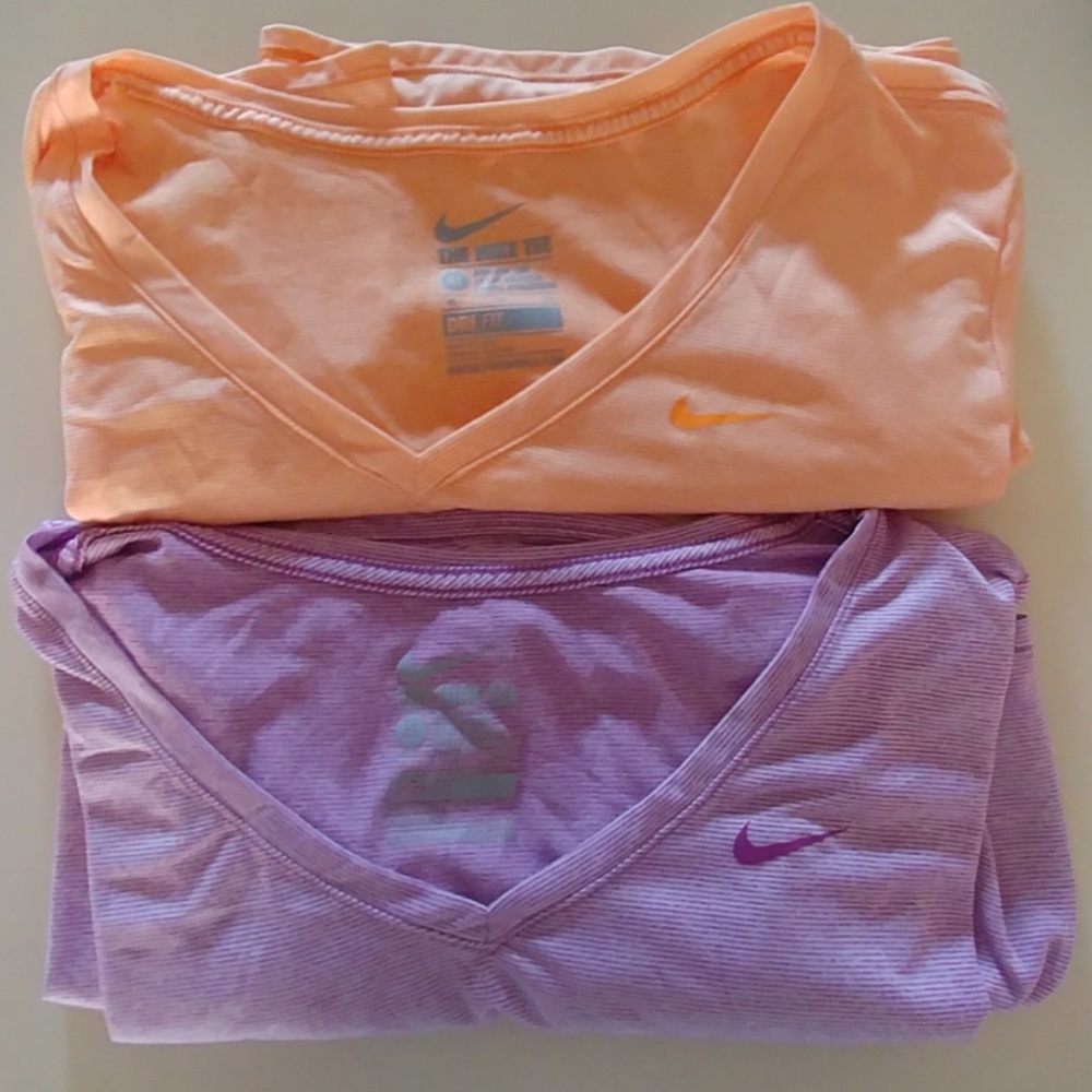 2 Nike Dri-Fit Tee shirts.